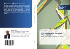 Capa do livro de Privatizaton and Corporate Governance 