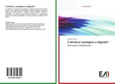 Capa do livro de Il diritto e' analogico o digitale? 