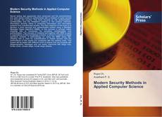 Buchcover von Modern Security Methods in Applied Computer Science