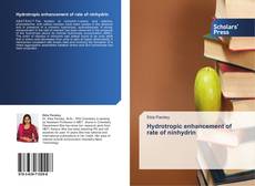 Buchcover von Hydrotropic enhancement of rate of ninhydrin