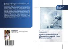 Capa do livro de Synthesis of Prodigious Supramolecules and Their  Characterization 
