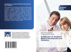 Bookcover of Introduction to Analytical Method Development and Validation
