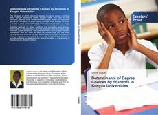 Buchcover von Determinants of Degree Choices by Students in Kenyan Universities