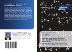 Copertina di Various Studies on Split and Non- Split Dominating Sets of an Interval