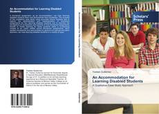 Capa do livro de An Accommodation for Learning Disabled Students 