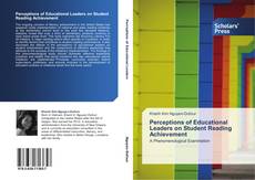Buchcover von Perceptions of Educational Leaders on Student Reading Achievement
