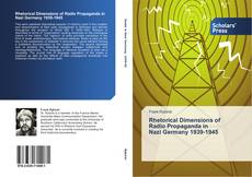 Capa do livro de Rhetorical Dimensions of Radio Propaganda in Nazi Germany 1939-1945 