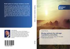 Buchcover von Model options for old-age mandatory annuities