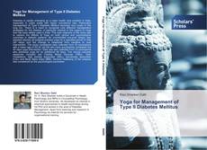 Yoga for Management of   Type II Diabetes Mellitus kitap kapağı
