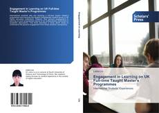Engagement in Learning on UK Full-time Taught Master's Programmes kitap kapağı