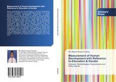 Capa do livro de Measurement of Human Development with Reference to Education & Gender 