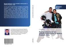 Capa do livro de Buying behavior of two wheeler motorcycles in Andhra Pradesh, India 