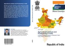 Portada del libro de Agricultural Landuse and Productivity in India