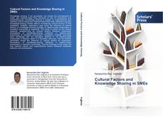 Capa do livro de Cultural Factors and Knowledge Sharing in SMEs 