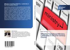 Capa do livro de Effective Transitional Ministry: Leadership in the 21st Century Church 