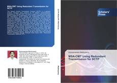 Bookcover of MSA-CMT Using Redundant Transmission for SCTP