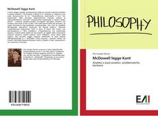 Borítókép a  McDowell legge Kant - hoz