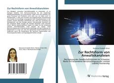 Zur Rechtsform von Anwaltskanzleien的封面