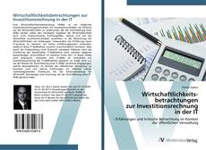 Buchcover von Wirtschaftlichkeits­betrachtungen zur Investitionsrechnung in der IT