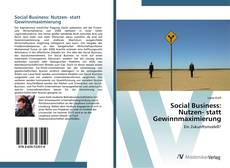 Borítókép a  Social Business: Nutzen- statt Gewinnmaximierung - hoz