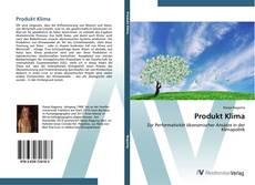 Buchcover von Produkt Klima