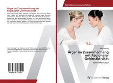Bookcover of Ärger im Zusammenhang mit Regionaler Gehirnaktivität