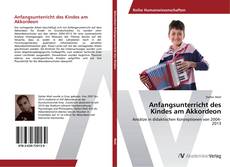 Couverture de Anfangsunterricht des Kindes am Akkordeon