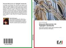 Capa do livro de Giovanni Boccaccio e le "Egloghe" dantesche 