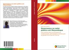 Capa do livro de Governança no setor público em Moçambique 