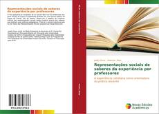 Capa do livro de Representações sociais de saberes da experiência por professores 