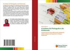 Capa do livro de A sintaxe do Português e do Kimbundu 