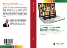 Capa do livro de Formação continuada e desenvolvimento de docentes de administração 