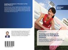 Bookcover of Training and Analysis of Kinematic for Ran Middle Distance