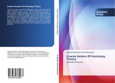 Buchcover von Coarse Version Of Homotopy Theory