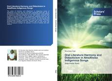 Capa do livro de Oral Literature:Harmony and Didacticism in AmaXhosa Indigenous Songs 