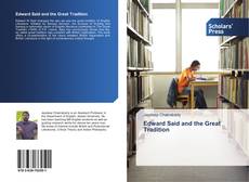 Buchcover von Edward Said and the Great Tradition
