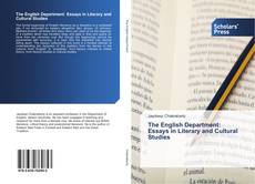 Capa do livro de The English Department: Essays in Literary and Cultural Studies 