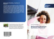 Bookcover of Mathematical Modelling - Synthesis of Research