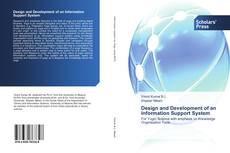 Couverture de Design and Development of an Information Support System