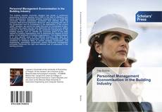 Buchcover von Personnel Management Economisation in the Building Industry