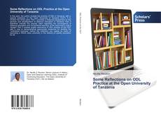 Capa do livro de Some Reflections on ODL Practice at the Open University of Tanzania 