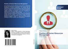 Position of Human Resources Management kitap kapağı