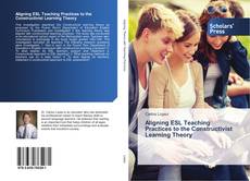 Capa do livro de Aligning ESL Teaching Practices to the Constructivist Learning Theory 