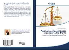 Pakalpojumu līgums Kopējā modeļa projektā (DCFR) kitap kapağı