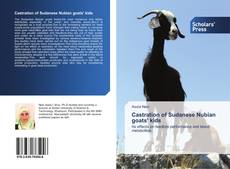 Portada del libro de Castration of Sudanese Nubian goats' kids