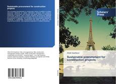 Portada del libro de Sustainable procurement for construction projects