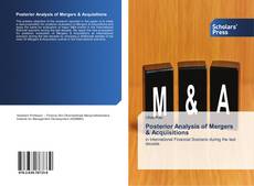 Capa do livro de Posterior Analysis of Mergers & Acquisitions 