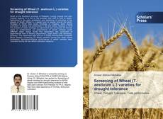 Screening of Wheat (T. aestivum L.) varieties for drought tolerance kitap kapağı
