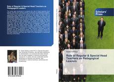 Role of Regular & Special Head Teachers as Pedagogical Leaders kitap kapağı