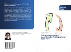 Copertina di Efficient deterministic algorithms for finding optimal cycle bases
